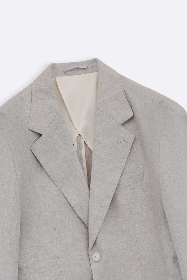 BEIGE PREMIUM LINEN BLAZER