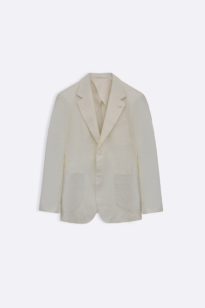 OFF WHITE PREMIUM LINEN BLAZER