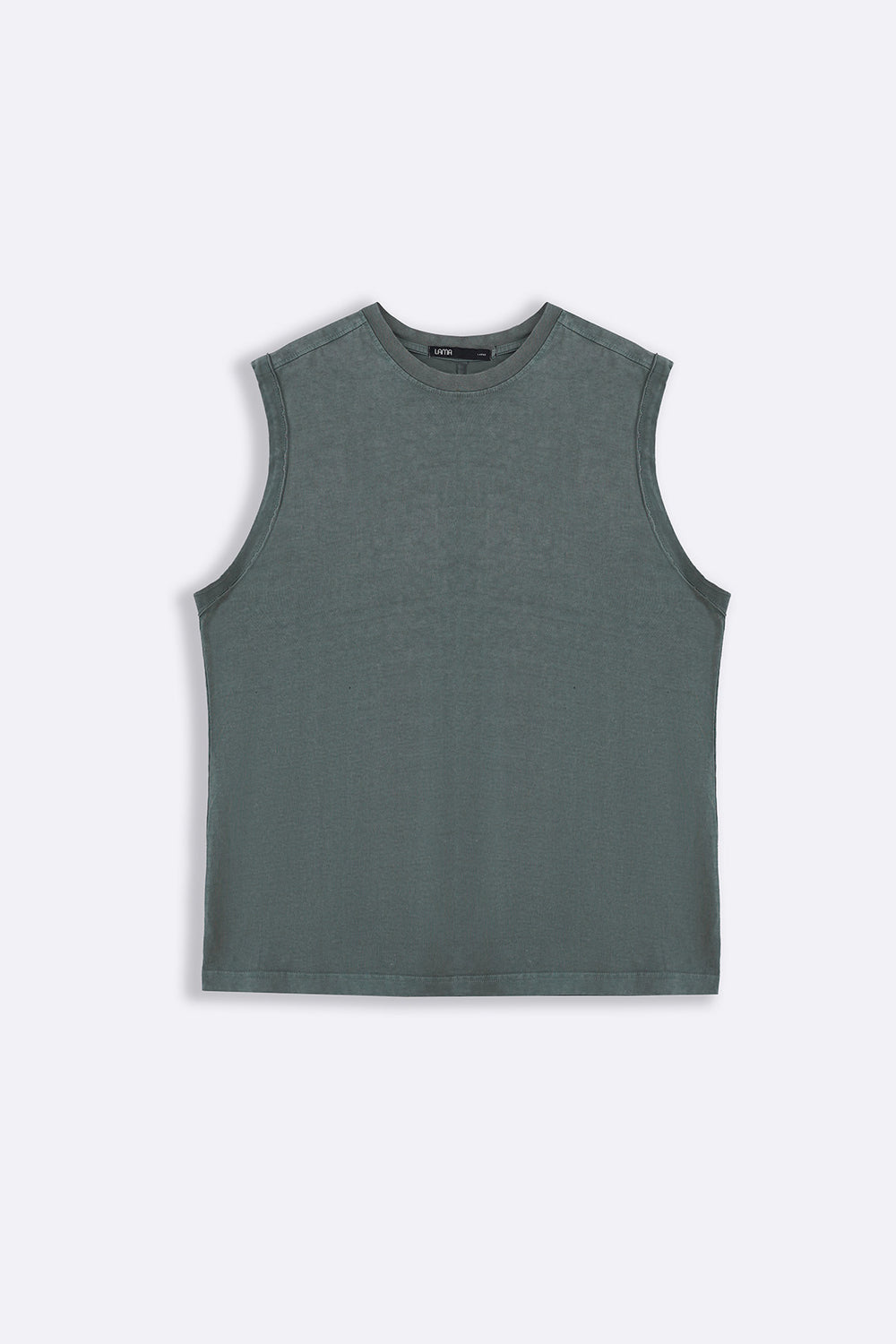 OLIVE WASHED EFFECT TANK TOP