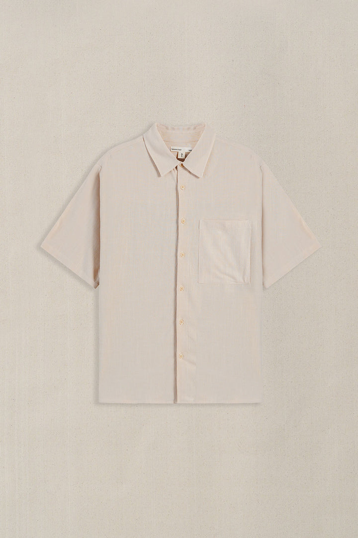 BEIGE ARTISAN WEAVE SHIRT