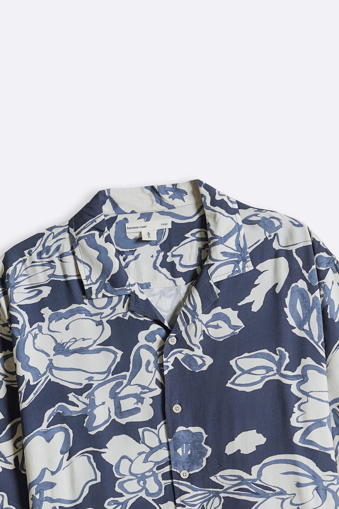 BLUE INK BLOOM SHIRT