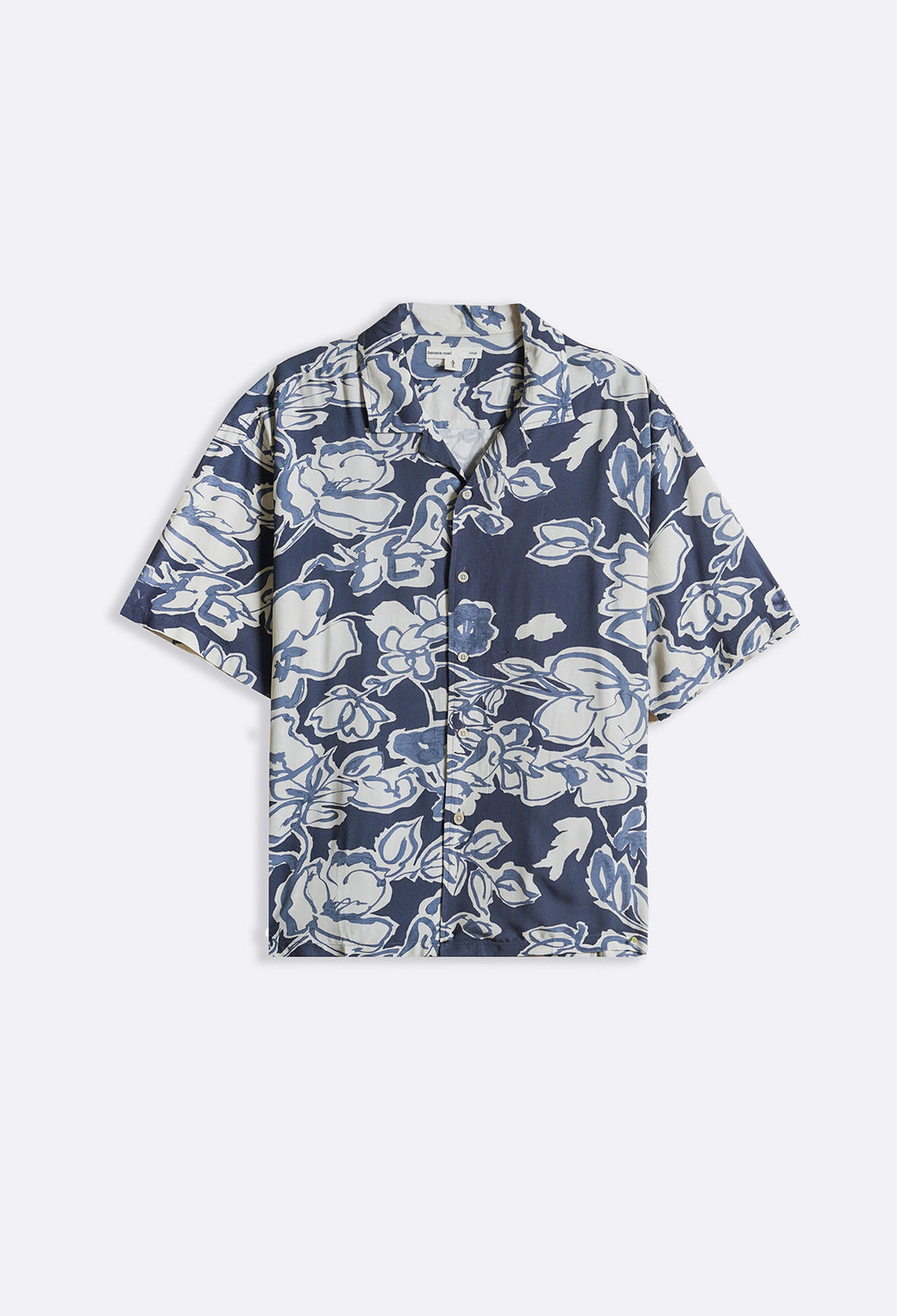 BLUE INK BLOOM SHIRT
