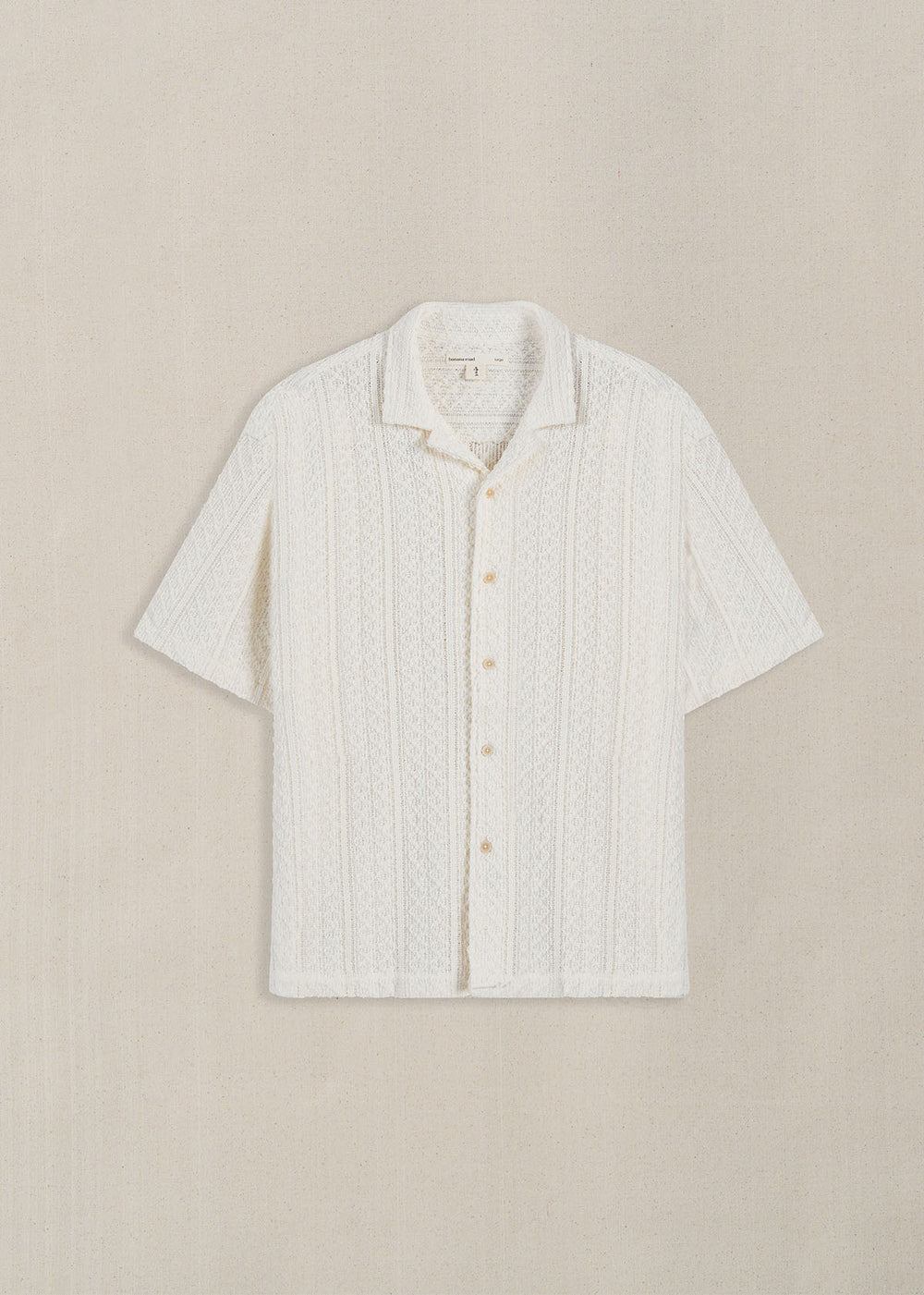 OFF WHITE TEXTURED RESORT SHIRT