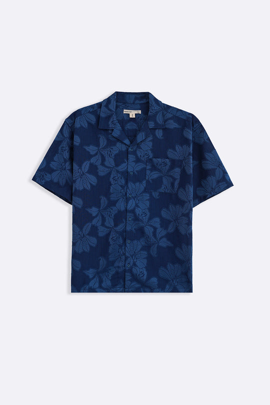 BLUE BLUE PETAL BUTTON DOWN