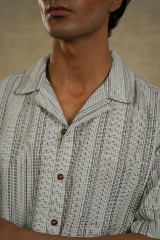 WHITE EVERYDAY STRIPED BUTTON DOWN