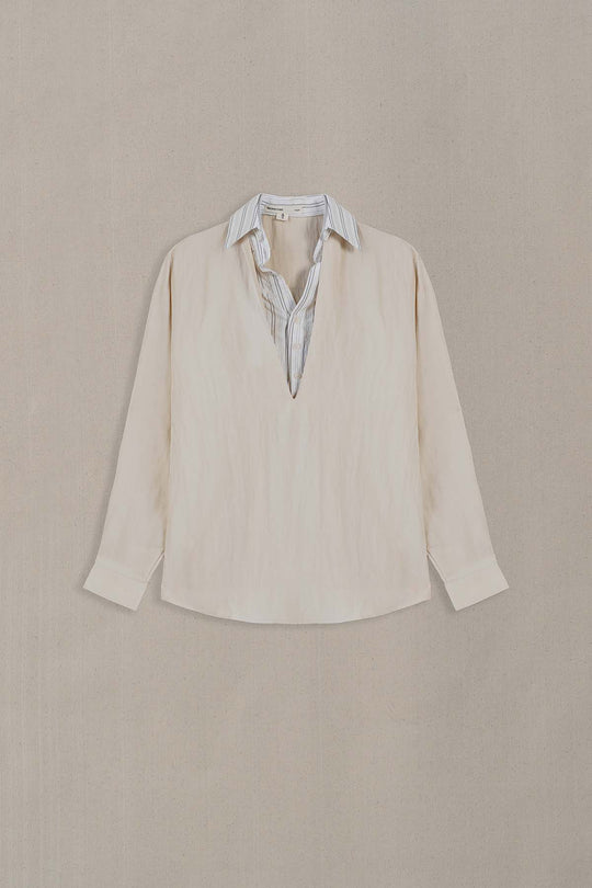 BEIGE HOLIDAY SHIRT