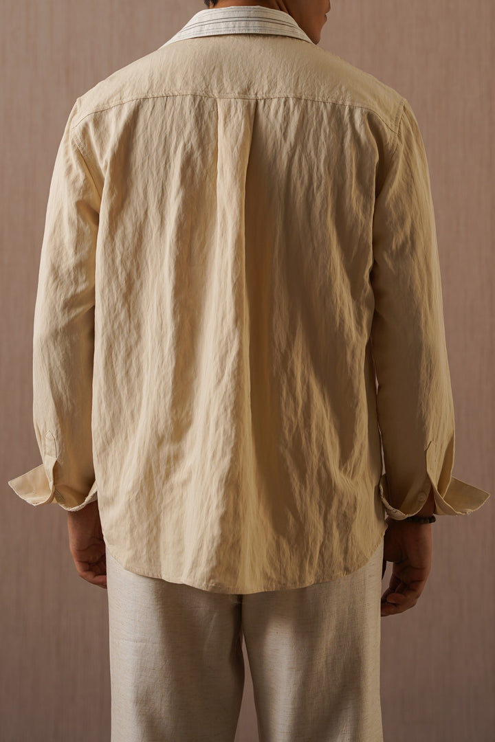 BEIGE HOLIDAY SHIRT