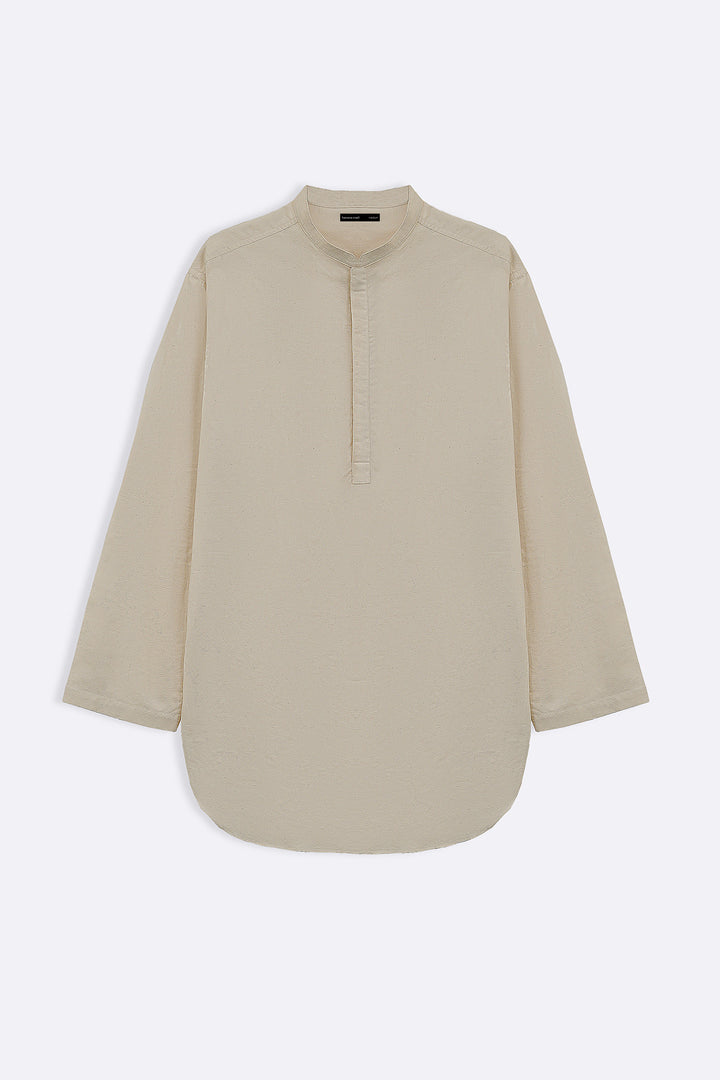 OFF WHITE GEOMETRIC JACQUARD SHORT SHIRT