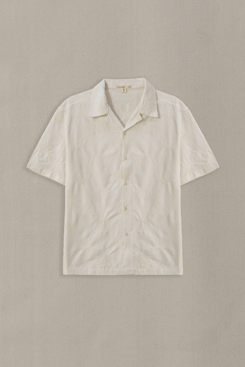 OFF WHITE LOTUS EMBROIDERED SAFARI