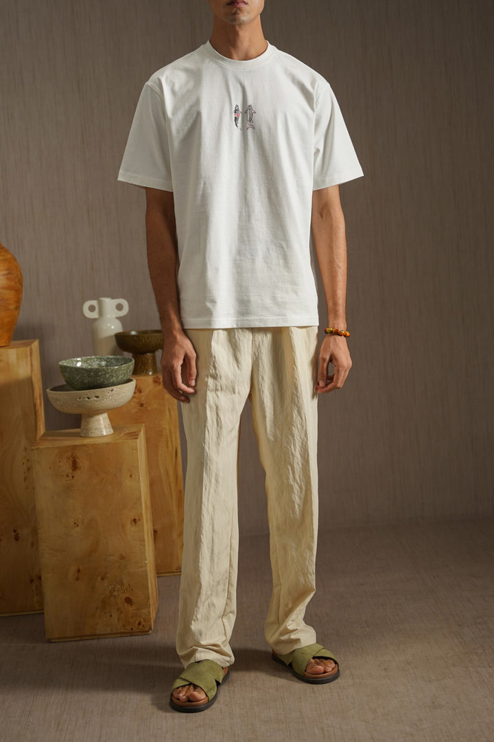 OFF WHITE FISH MARKET TEE