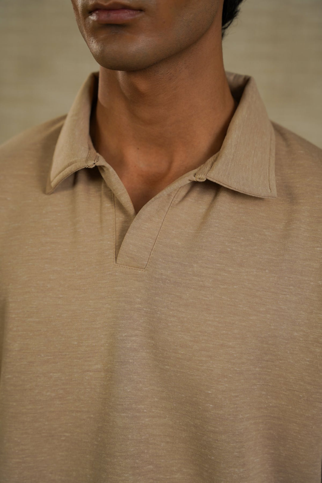 BEIGE EVERYDAY KNIT POLO