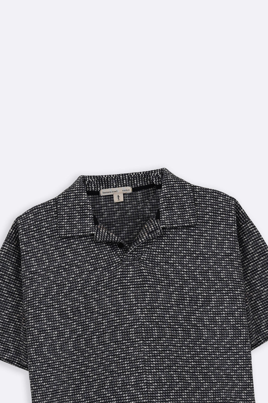 GREY LUXE KNIT POLO