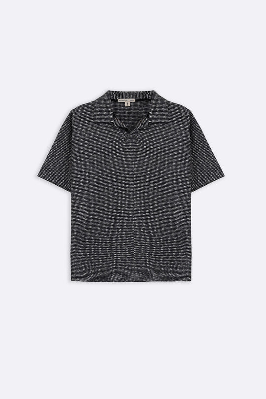GREY LUXE KNIT POLO