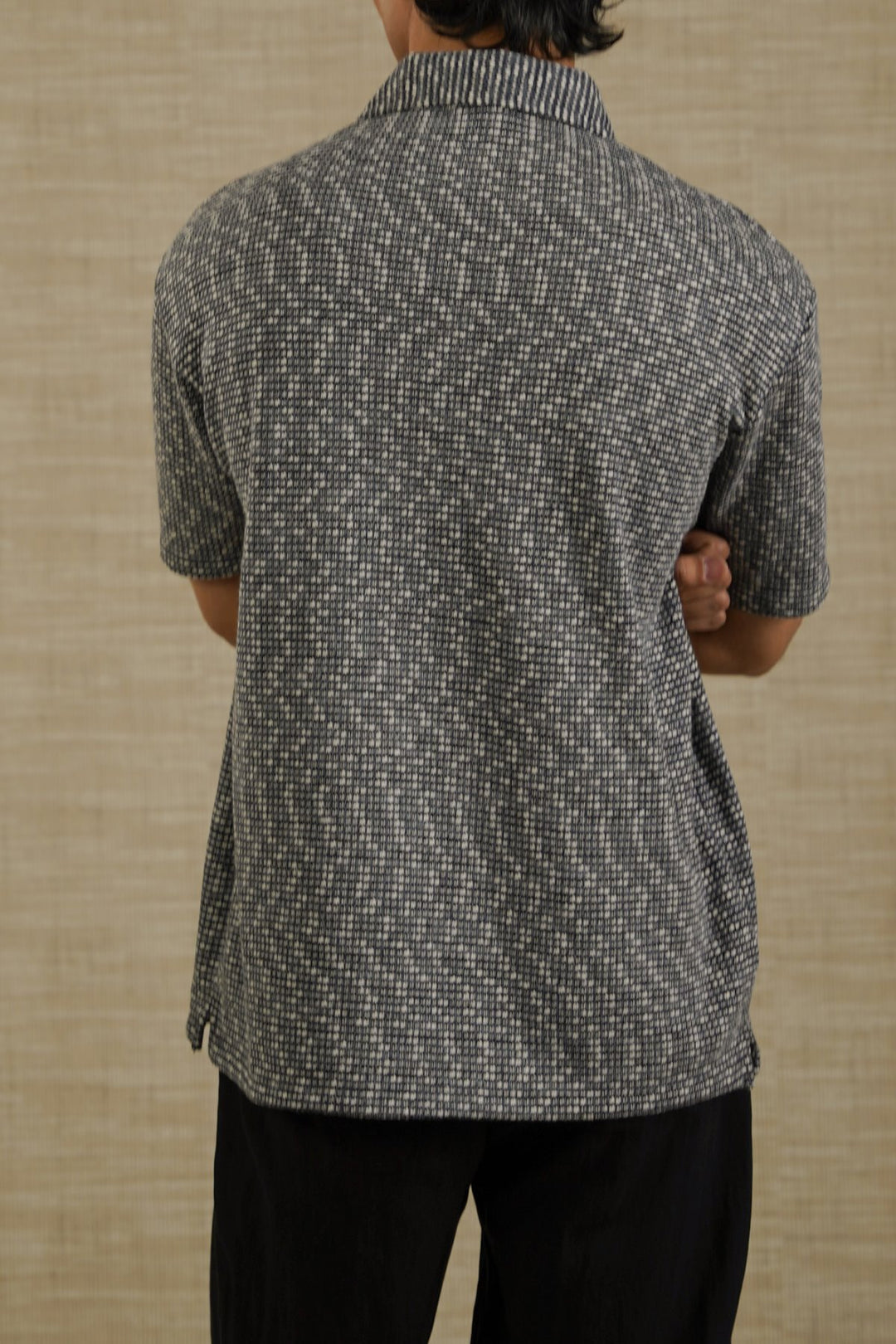 GREY LUXE KNIT POLO