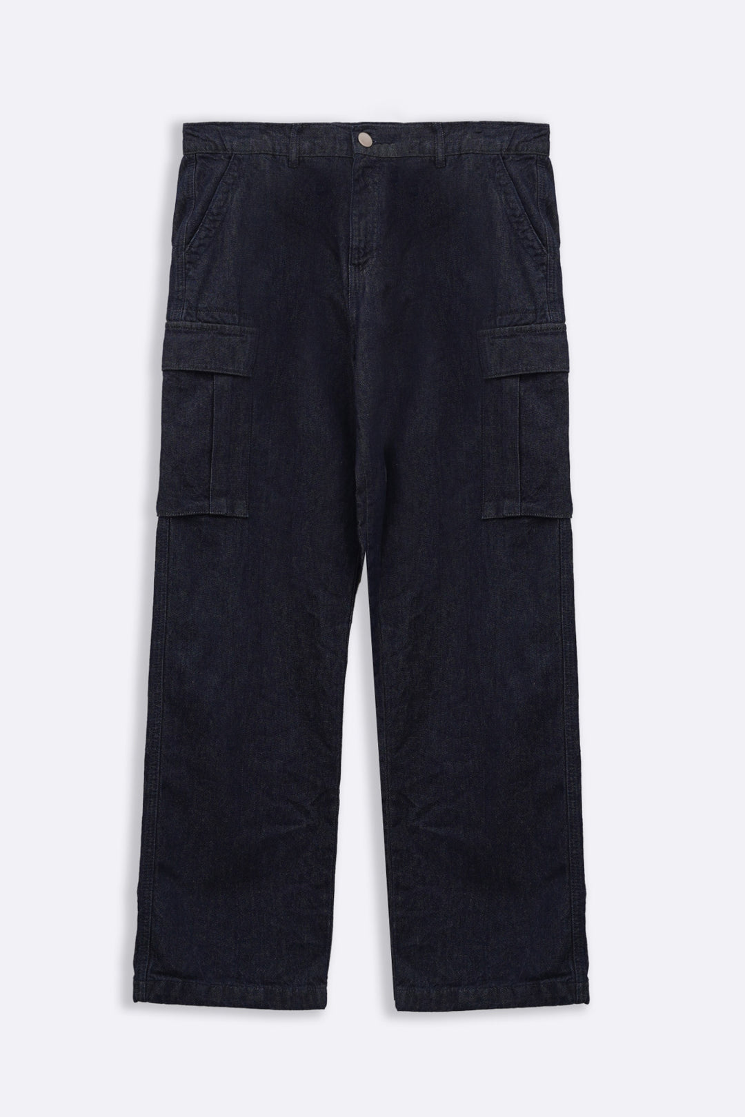 BLUE RELAXED CARGO JEANS