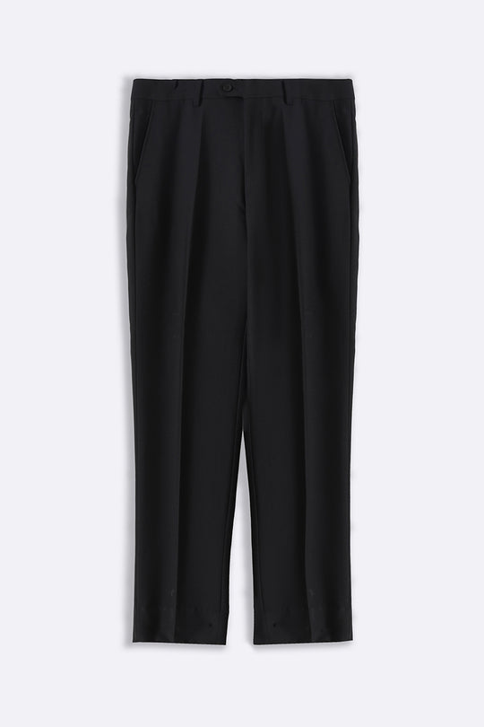 BLACK CLASSIC SUIT TROUSERS