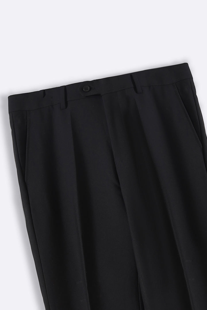 BLACK CLASSIC SUIT TROUSERS