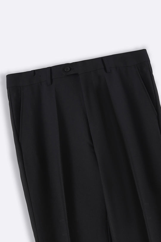 BLACK CLASSIC SUIT TROUSERS
