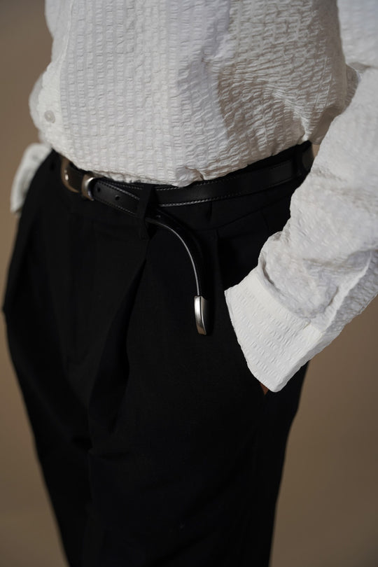 BLACK CLASSIC SUIT TROUSERS