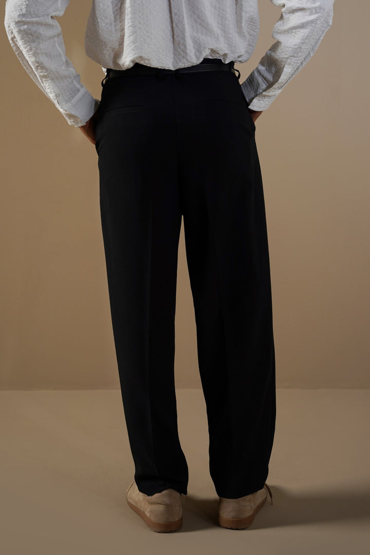BLACK CLASSIC SUIT TROUSERS