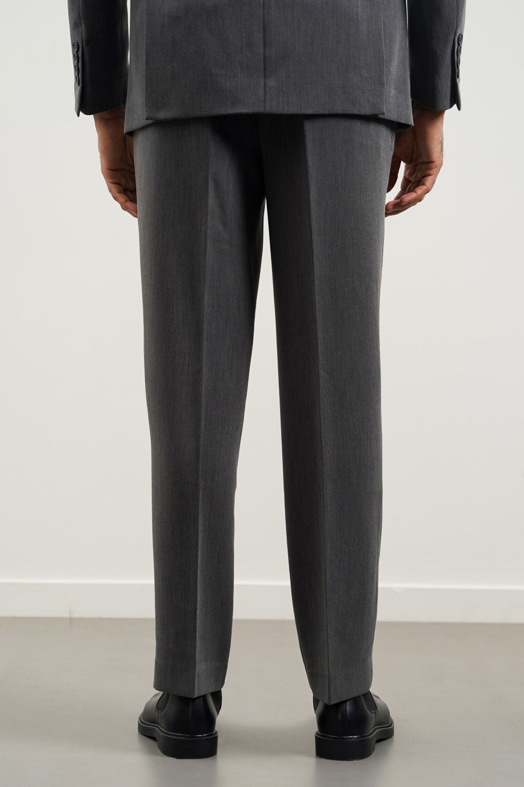 GREY CLASSIC SUIT TROUSERS