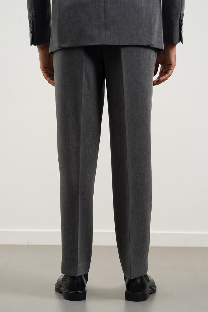 GREY CLASSIC SUIT TROUSERS