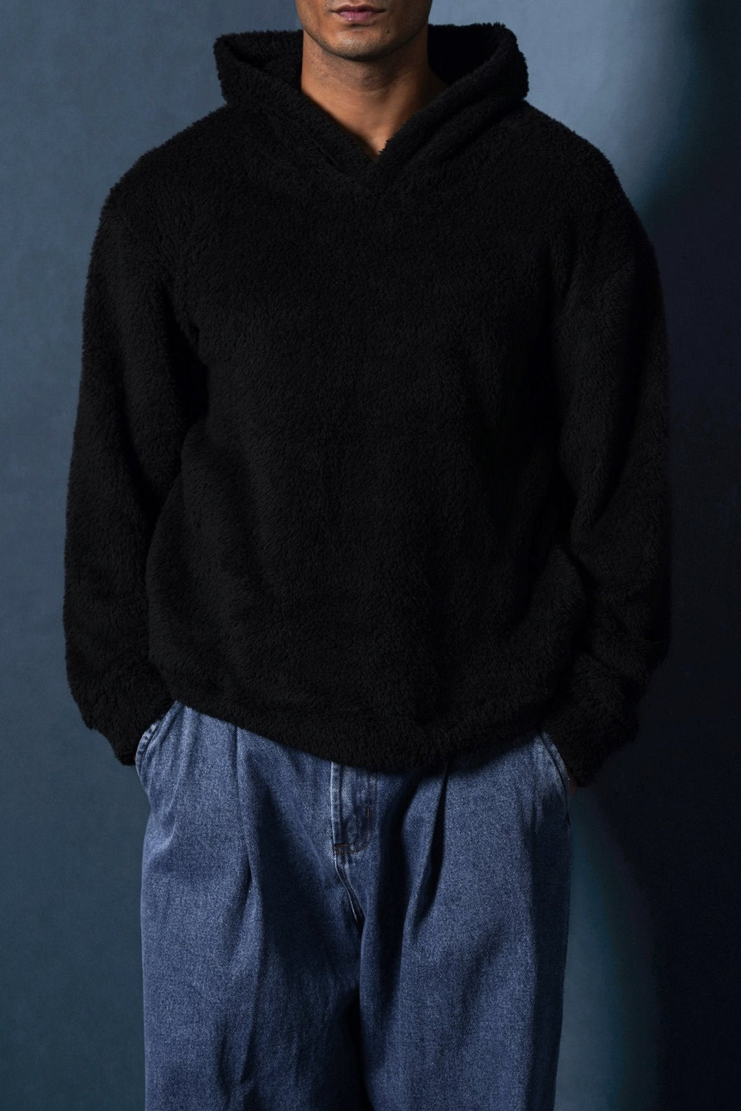 BLACK THE FUR HOODIE