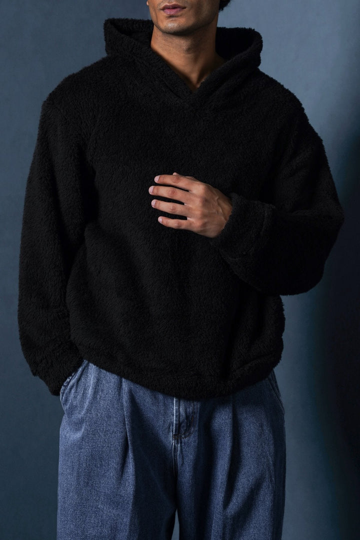 BLACK THE FUR HOODIE