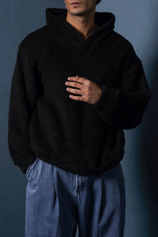 BLACK THE FUR HOODIE