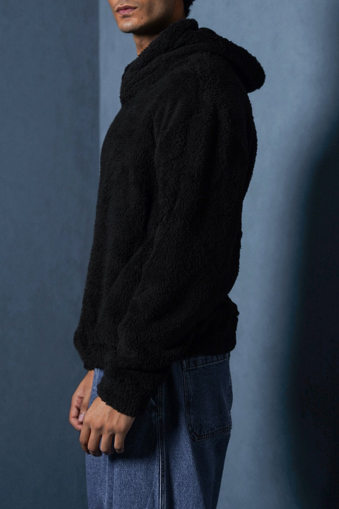 BLACK THE FUR HOODIE