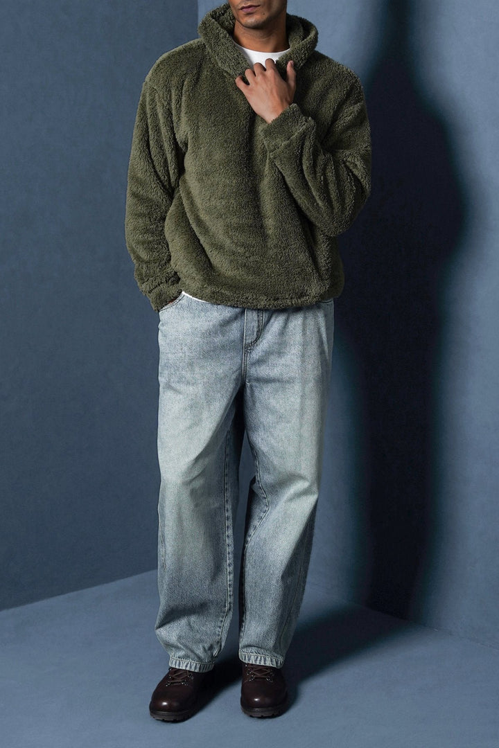 OLIVE THE FUR HOODIE