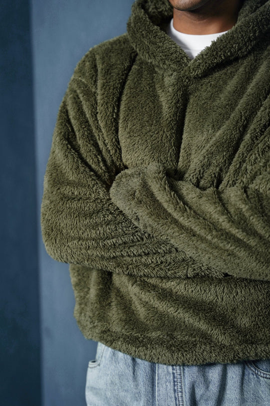 OLIVE THE FUR HOODIE