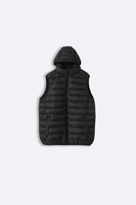 HOODED GILET