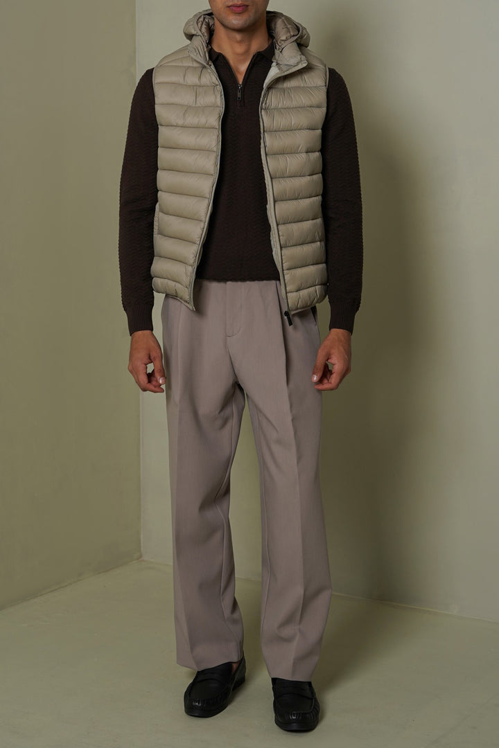 HOODED GILET