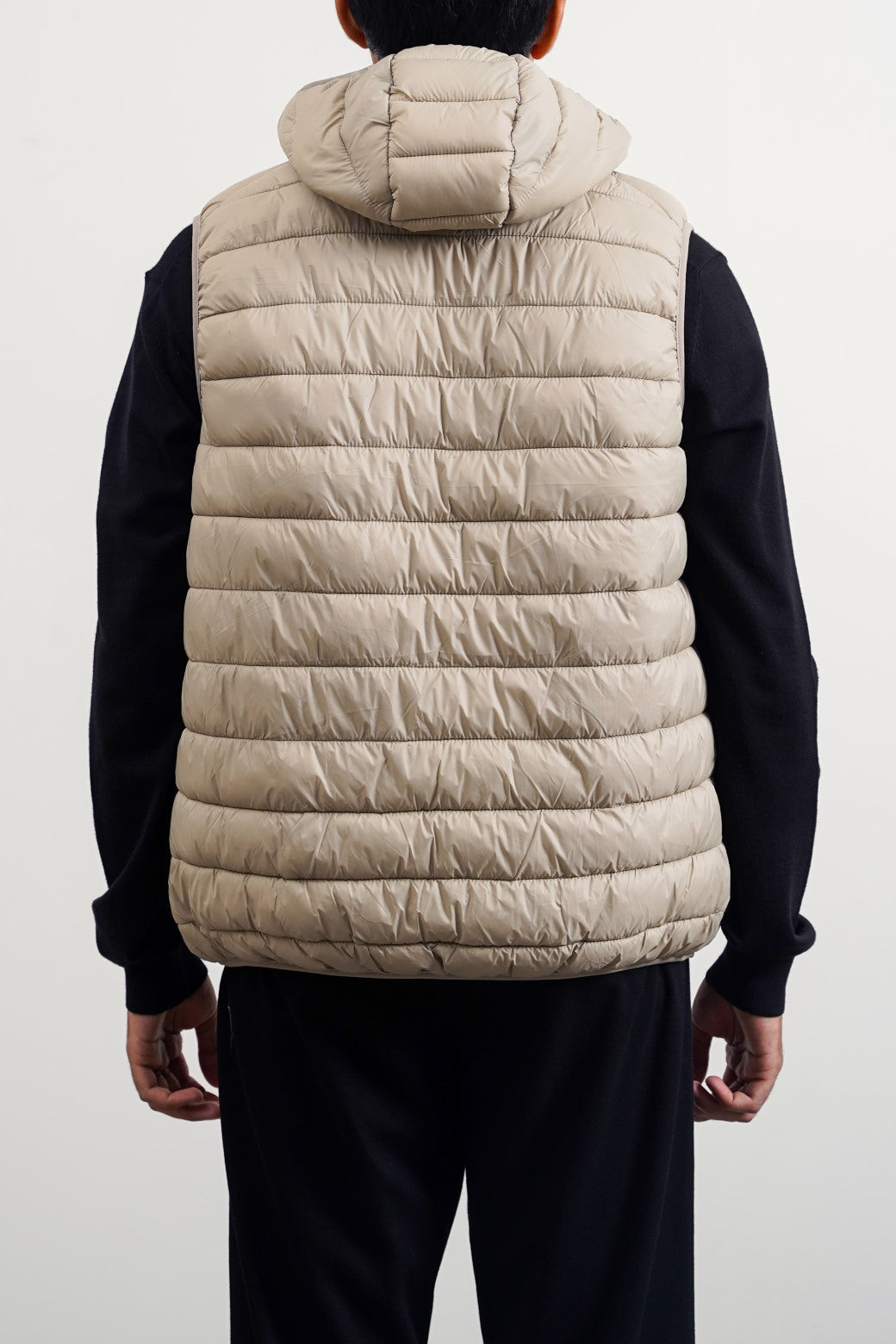 SAND HOODED GILET