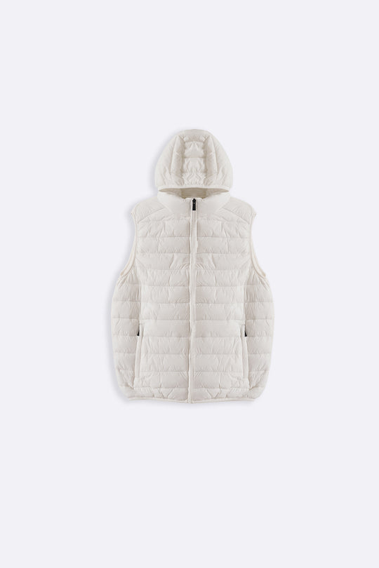 HOODED GILET