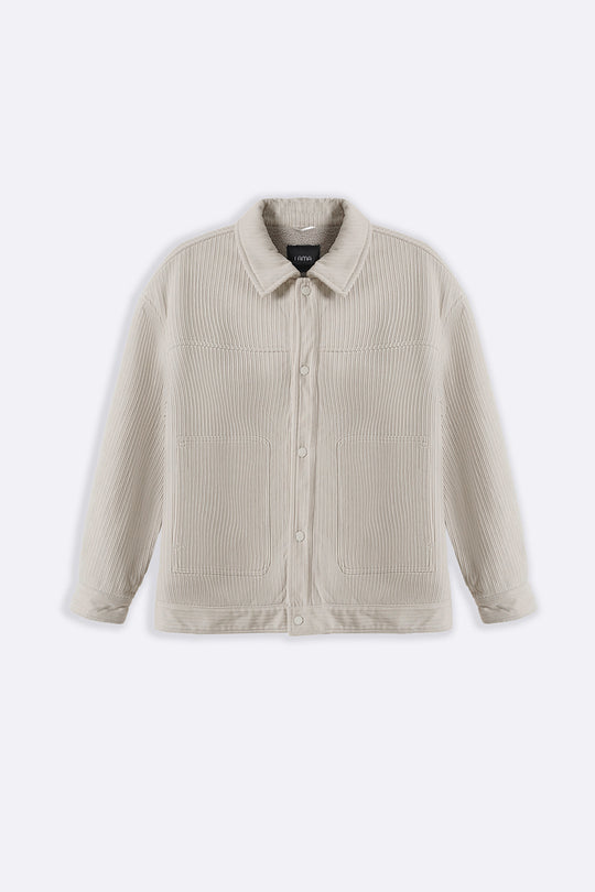 FUR-LINED CORDUROY JACKET
