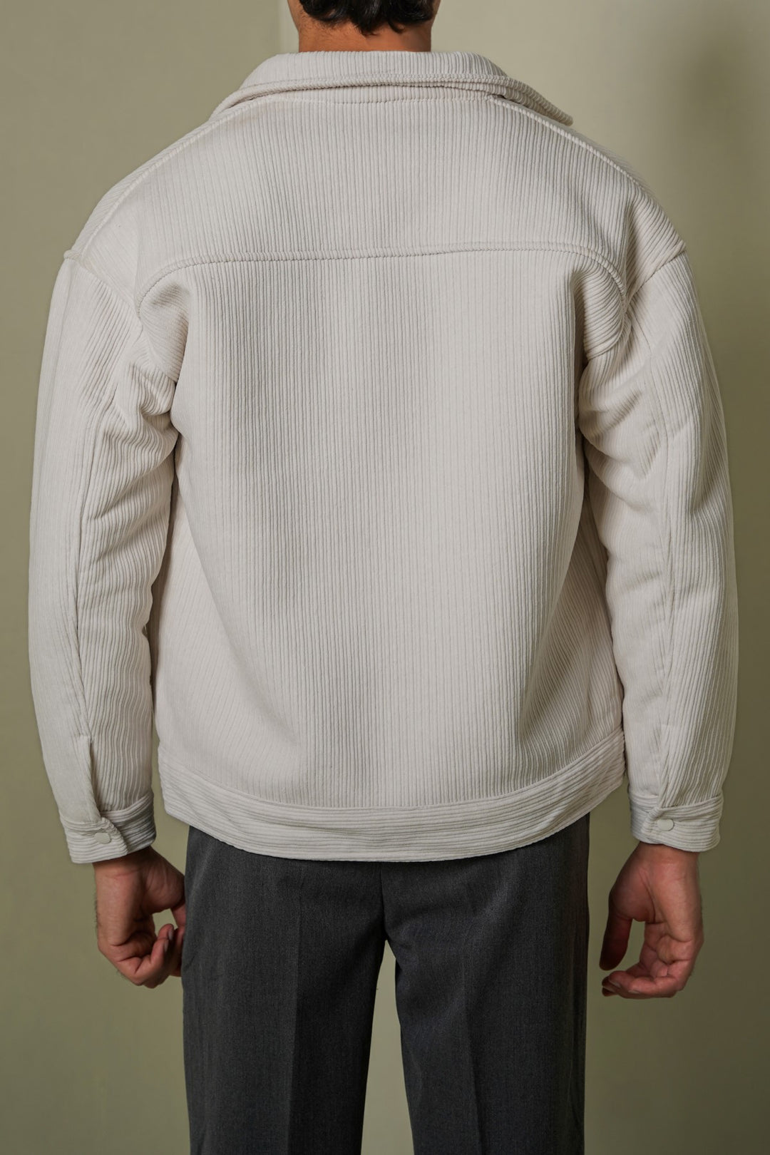 FUR-LINED CORDUROY JACKET