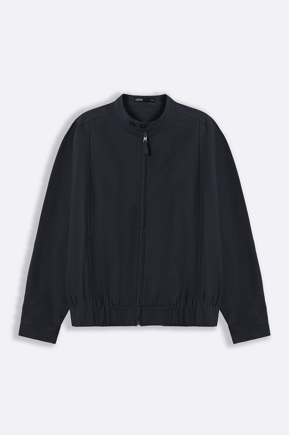 NAVY COTTON HARRINGTON JACKET