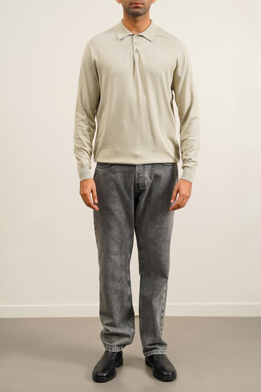 LIGHT GREEN SPUN BLEND POLO
