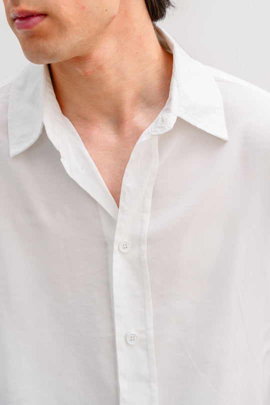 WHITE STONEWASH SHIRT