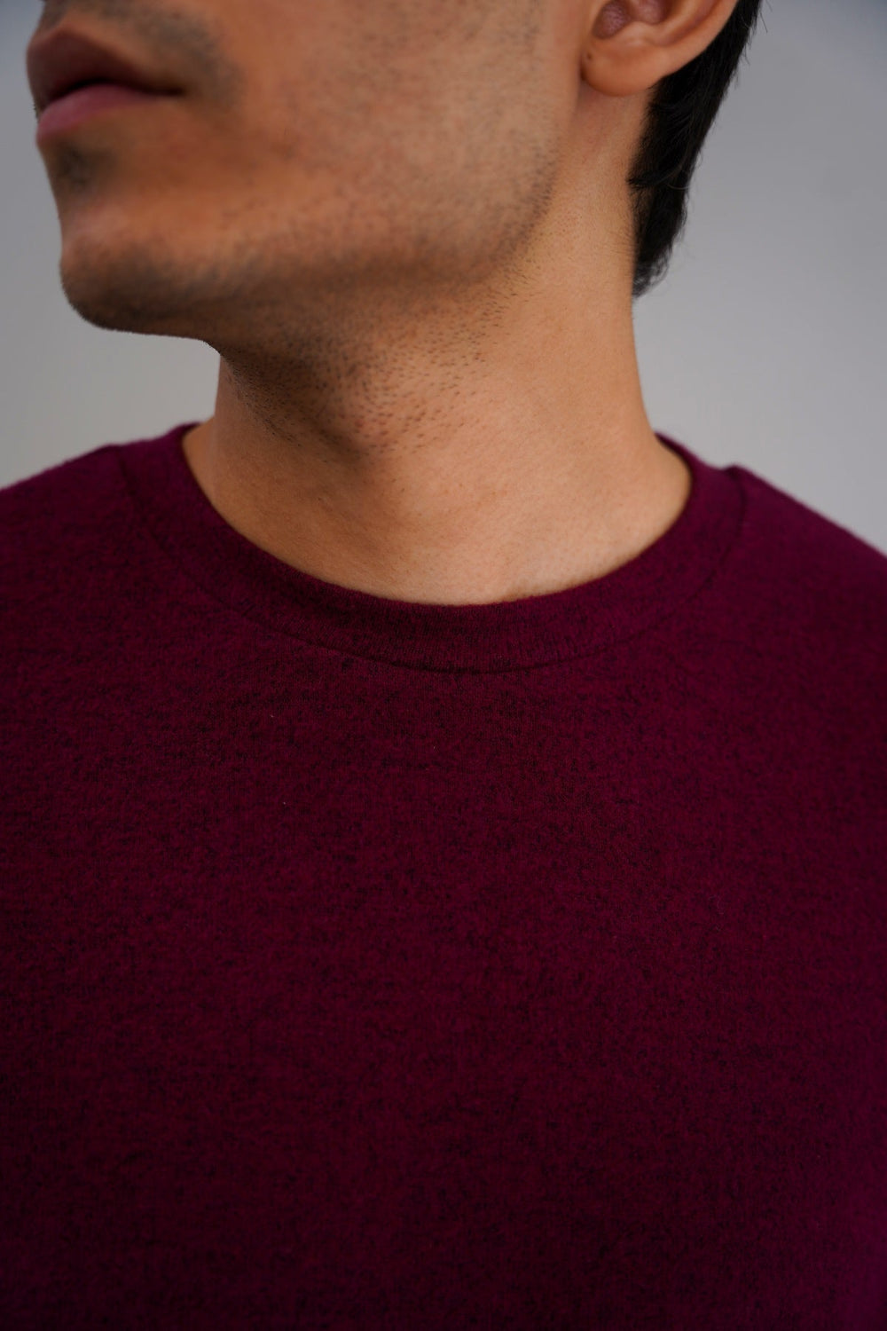 BURGUNDY BASIC SWEATSHIRT