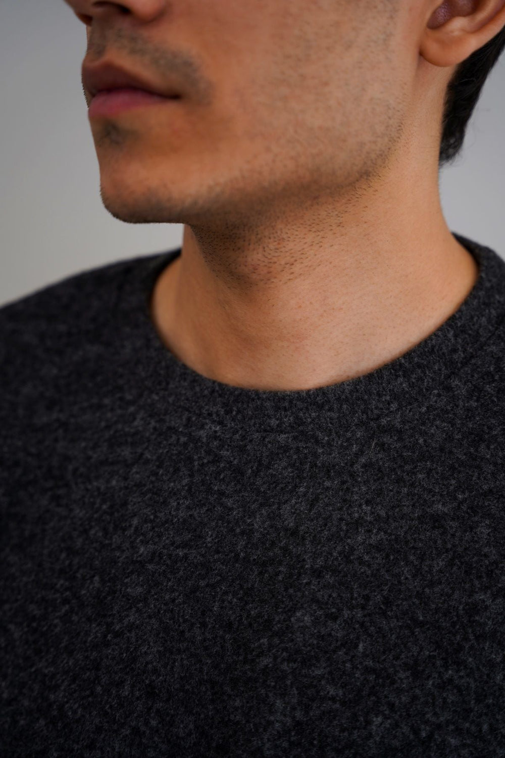 CHARCOAL BASIC SWEATSHIRT