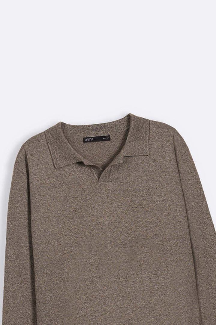 SOFT KNITTED POLO JUMPER