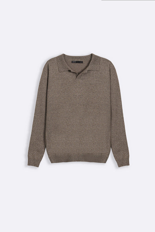 SOFT KNITTED POLO JUMPER