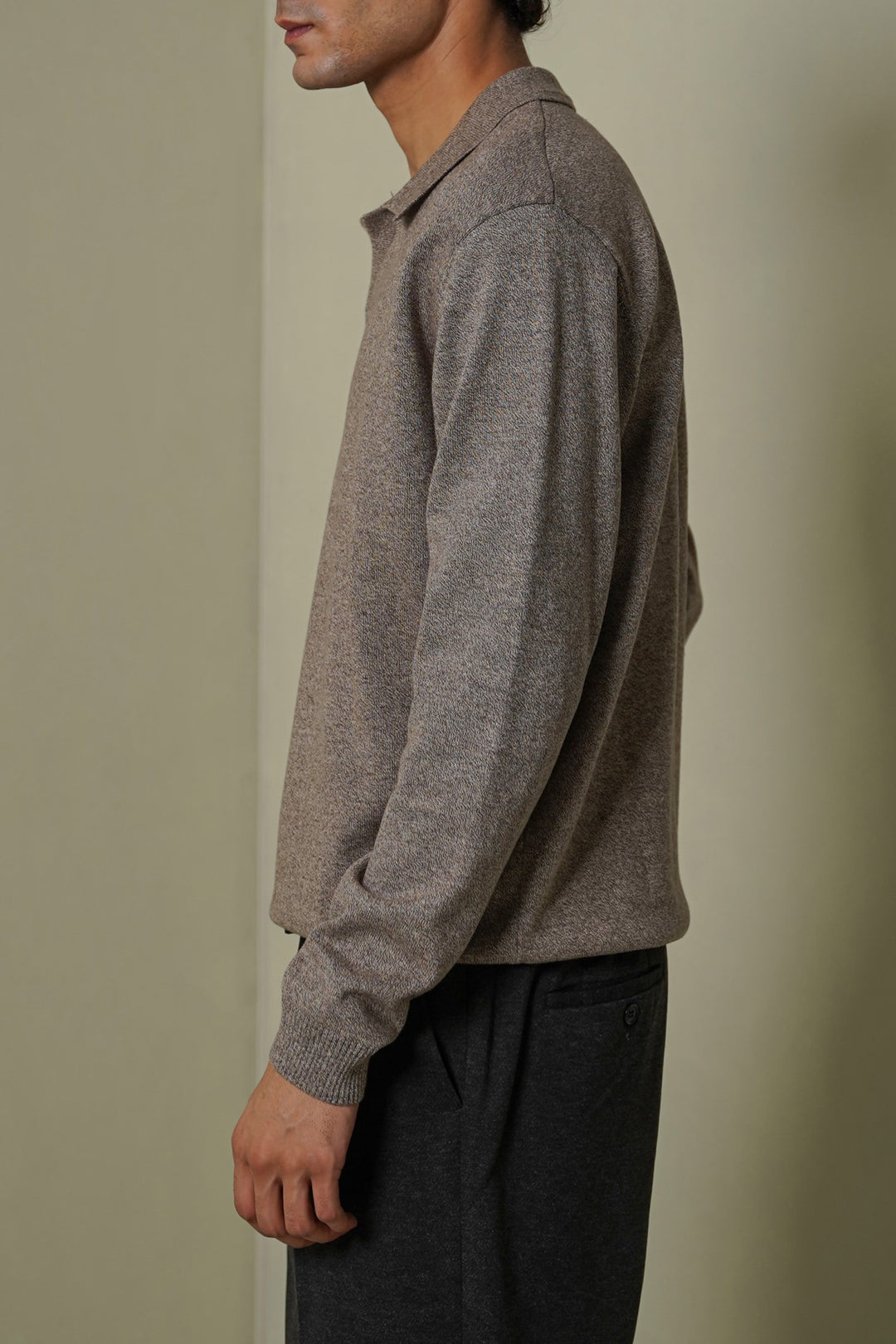SOFT KNITTED POLO JUMPER