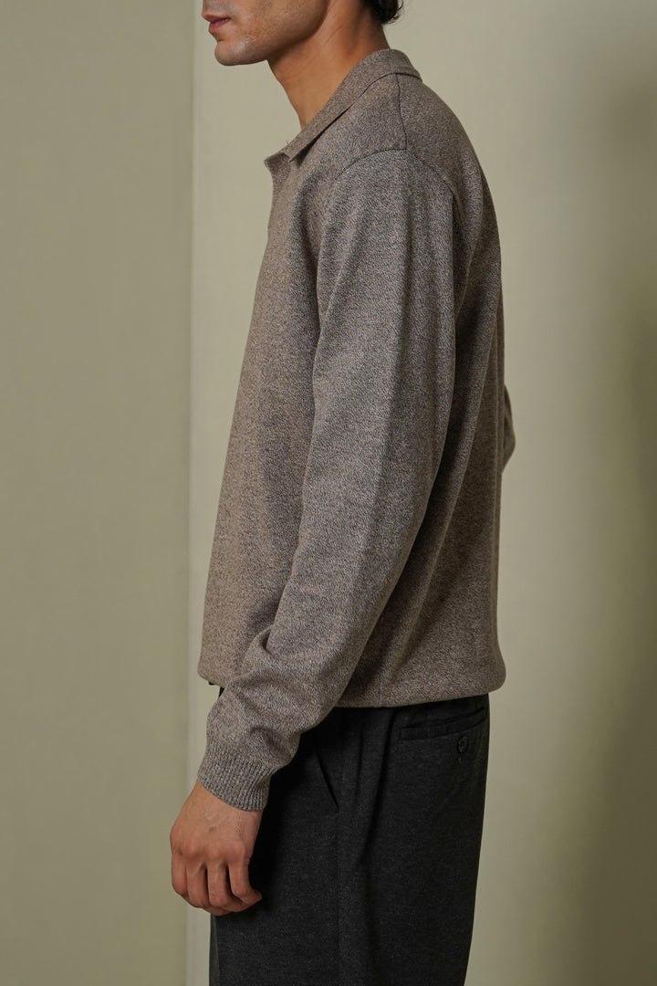 SOFT KNITTED POLO JUMPER