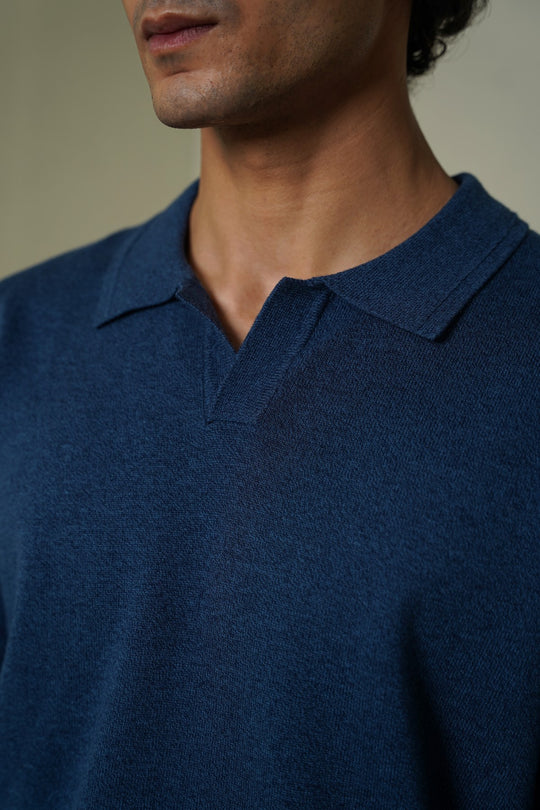 SOFT KNITTED POLO JUMPER