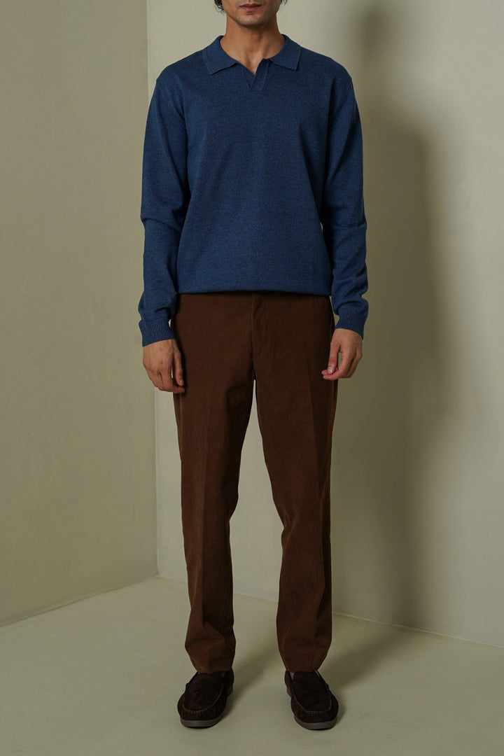 SOFT KNITTED POLO JUMPER