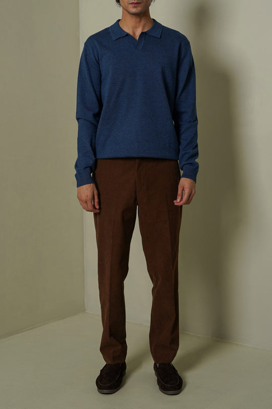 SOFT KNITTED POLO JUMPER